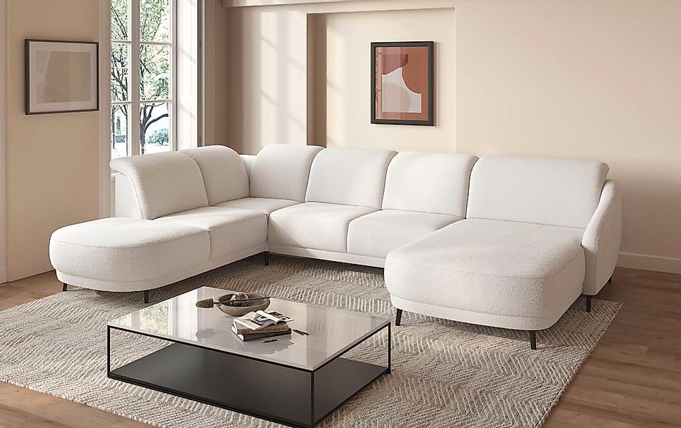 sit&more "Blues U-Form" inkl. Kopfteilverstellung, wahlweise mit Klapptisch günstig online kaufen