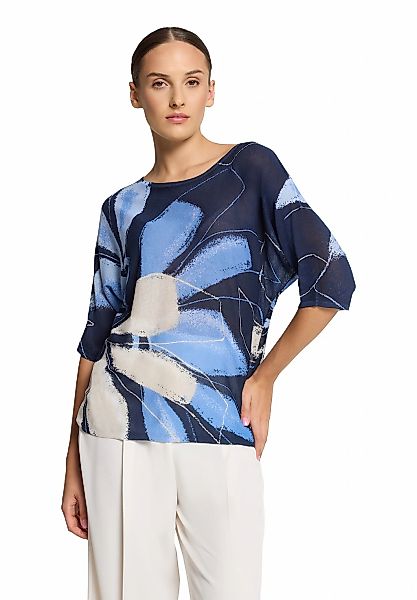 Betty&Co Strickpullover "Damen Feinstrickpullover mit Print", 1 Stk. Druck günstig online kaufen