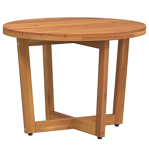 vidaXL Garten-Beistelltisch Rund Ø55x40 cm Massivholz Akazie 4108131 günstig online kaufen