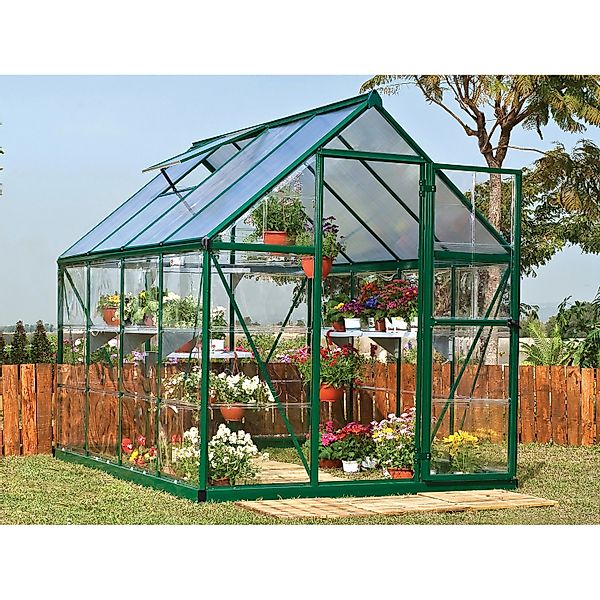 CANOPIA by PALRAM Gewächshaus Hybrid Grün 4,6 m² inkl. Fundamentrahmen günstig online kaufen