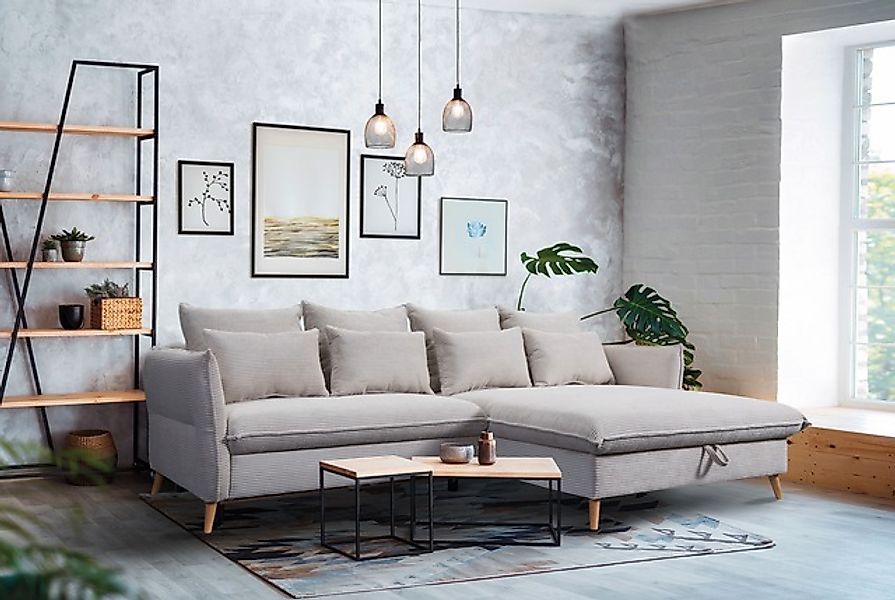 exxpo - sofa fashion Ecksofa »WALPY, elegant und modern, hoher Sitzkomfort, günstig online kaufen