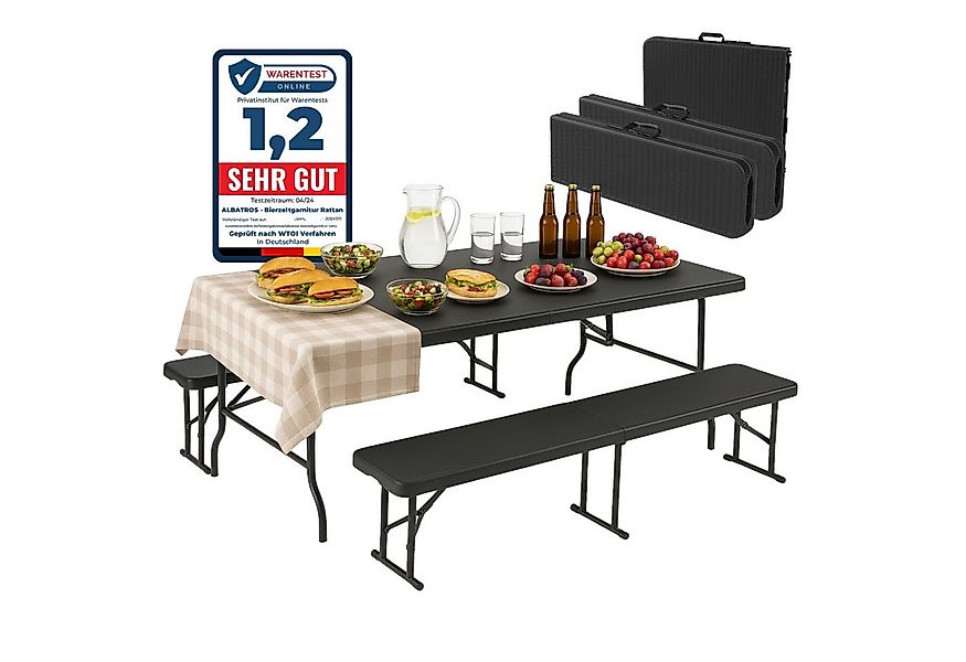 Albatros International Bierzeltgarnitur Albatros Bierzeltgarnitur Rattan – günstig online kaufen