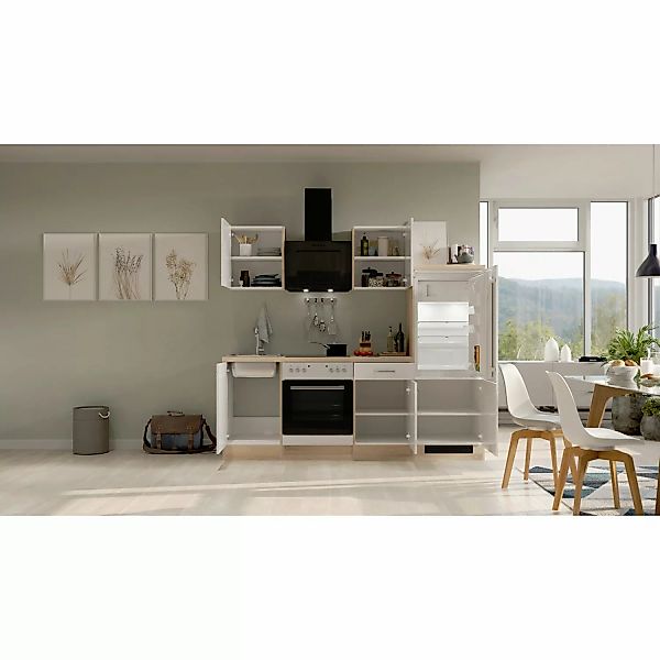 Flex-Well Küchenzeile "Florenz", mit E-Geräten, Breite 220 cm, in vielen Fa günstig online kaufen