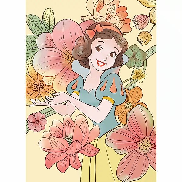 Komar Poster Snow White Flowers Disney B/L: ca. 50x70 cm günstig online kaufen