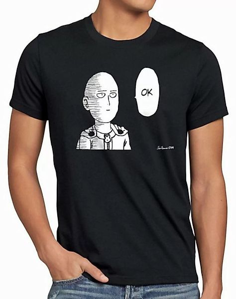 style3 T-Shirt Saitama Ok anime manga one punch genos faust superheld wanpa günstig online kaufen