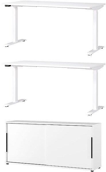 GERMANIA Büromöbel-Set »Mailand« 3 Stk. tlg. inkl. 2 Schreibtischen und Sch günstig online kaufen