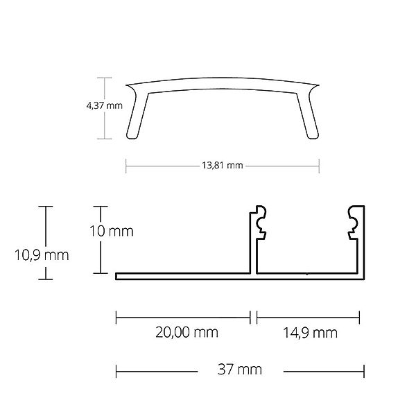 tktrading24 LED-Stripe-Profil GX-FP2 LED Alu Fliesenprofil günstig online kaufen