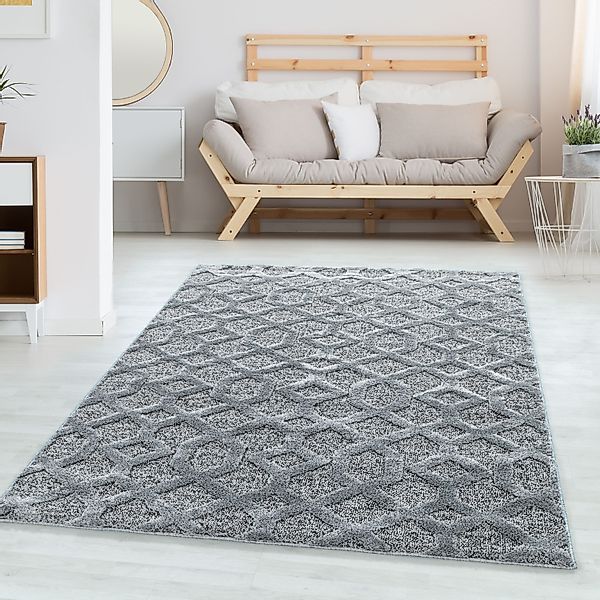 Carpettex Hochflor-Teppich Geometrisch Design, Läufer, Höhe: günstig online kaufen