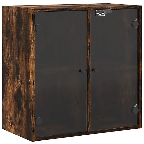 vidaXL Wandschrank mit Glastüren Räuchereiche 68x37x68,5 cm günstig online kaufen