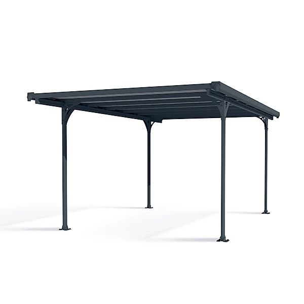 Canopia Carport Verona 5000 Aluminium 500 cm x 297 cm x 218 cm Grau günstig online kaufen