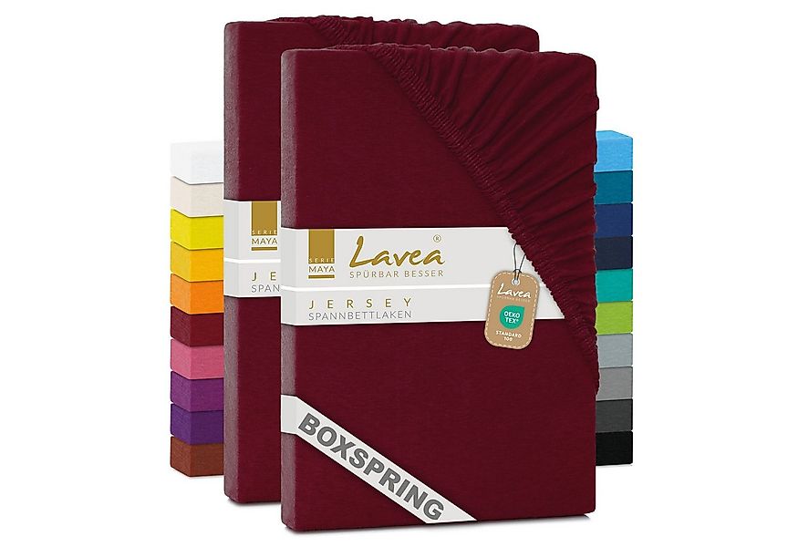 Lavea Spannbettlaken Maya, in Gr. 60x140, 90x200, 120x200, 140x200, 180x200 günstig online kaufen