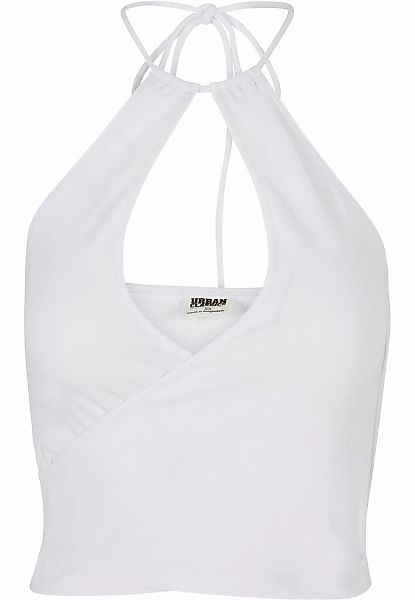 URBAN CLASSICS Muskelshirt "Urban Classics Damen Ladies Short Wraped Neckho günstig online kaufen