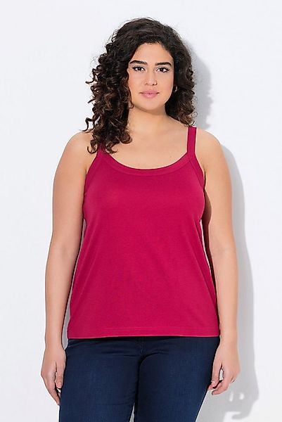 Ulla Popken Longtop Spaghettitop Rundhals Modalmix ärmellos günstig online kaufen