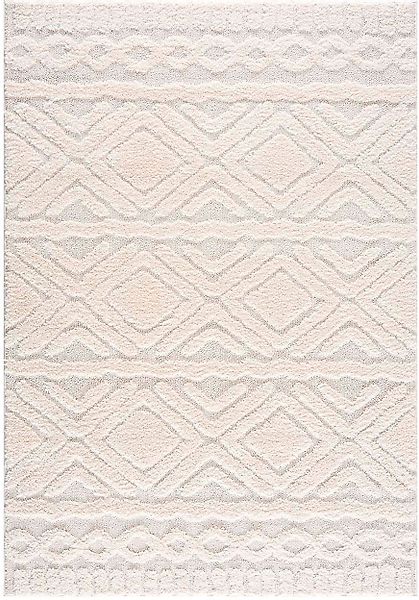 my home Hochflor-Teppich »Andro«, rechteckig, 20 mm Höhe, Boho Scandic Stil günstig online kaufen