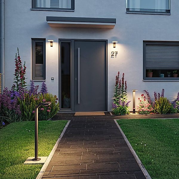 Paulmann LED Außen-Wandleuchte "Zenera 230V 3000K anthrazit" Warmweiß seewa günstig online kaufen