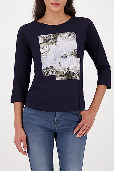 Monari 3/4-Arm-Shirt Shirt Druck + Schmuck günstig online kaufen