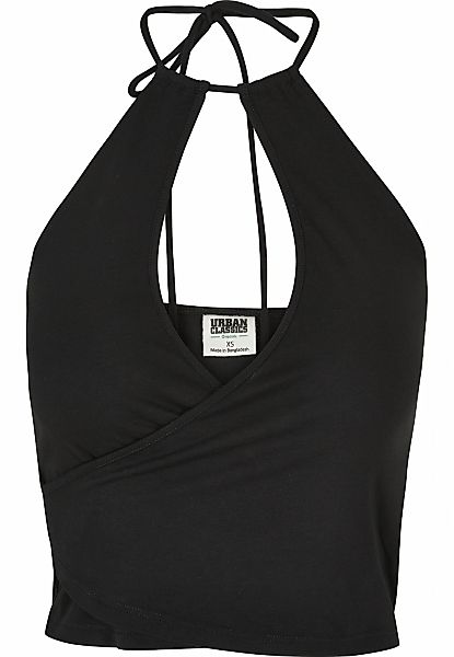 URBAN CLASSICS Tanktop "Urban Classics Damen Ladies Short Wraped Neckholder günstig online kaufen