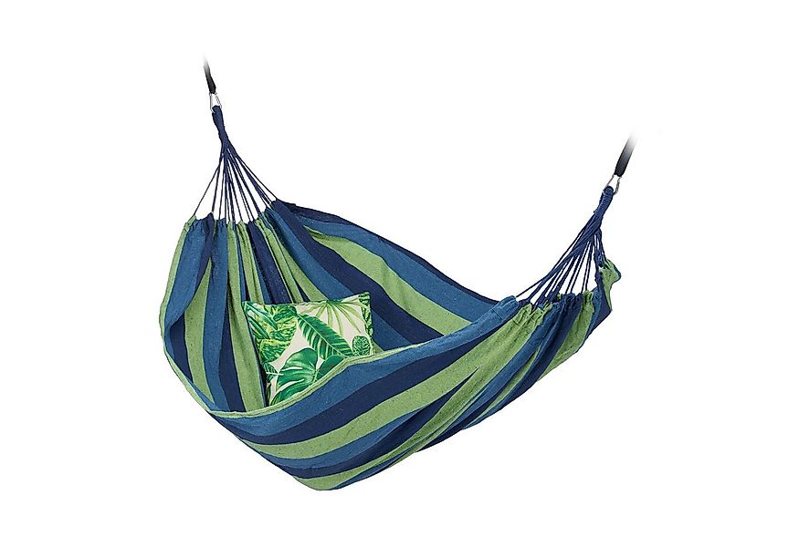 relaxdays Hängematte XXL Baumwolle, Türkis günstig online kaufen