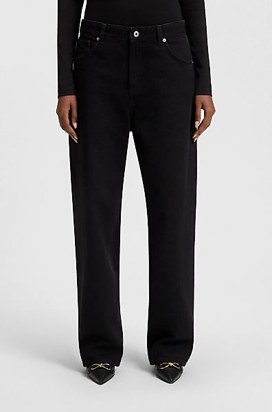 HUGO Blue 5-Pocket-Jeans "Leni" Loose Fit Baggy Jeans Wide Leg Low to Mid W günstig online kaufen