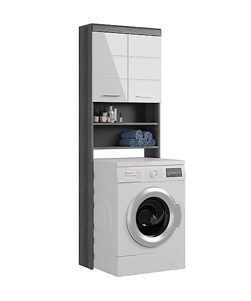 furnling Waschmaschinenumbauschrank Scott 2 offene Fächer, 2 Türen, platzsp günstig online kaufen