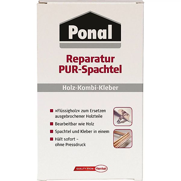 Ponal Reparatur Pur-Spachtel Holzspachtelmasse 177 g Beige / Holzfarben günstig online kaufen