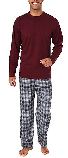 Normann Pyjama Herren Schlafanzug lang mit Flanell Hose - auch in Übergröße günstig online kaufen