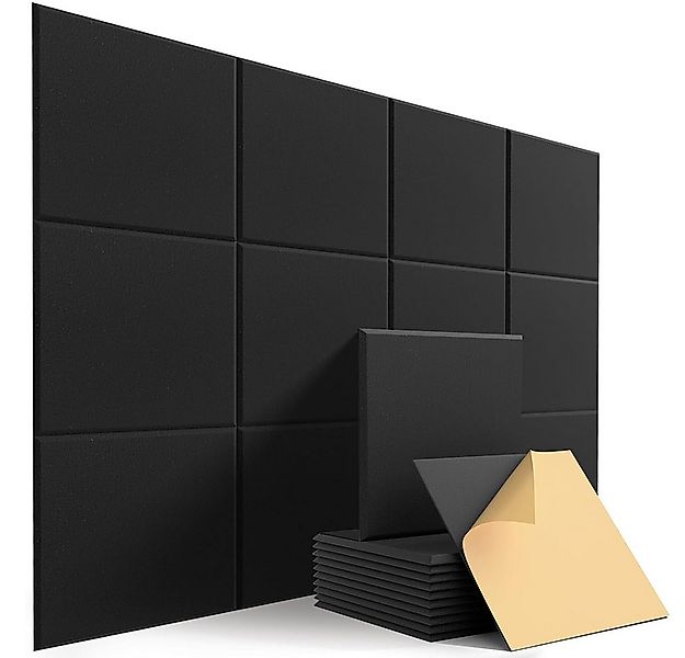 TUWENA Akustikplatte 12 Stück Akustikplatten Selbstklebend,Schallschutz Wan günstig online kaufen