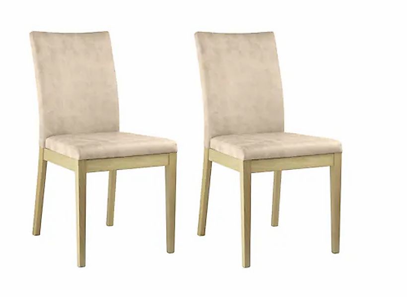 Home affaire 4-Fußstuhl »Dendres« (Set) 2 Stk. Microfaser Sitz und Ruecken günstig online kaufen