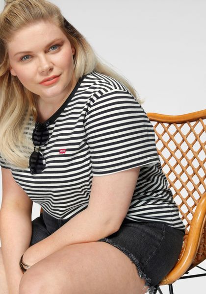 Levis Plus T-Shirt "PL THE PERFECT" im Streifendesign günstig online kaufen