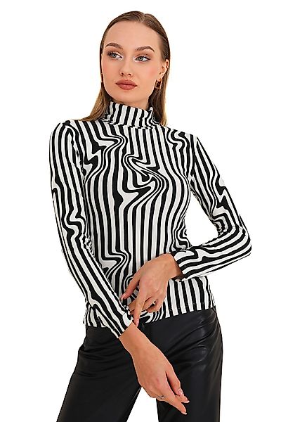 Bongual Rollkragenshirt Langarm gesteift Vintage Look günstig online kaufen