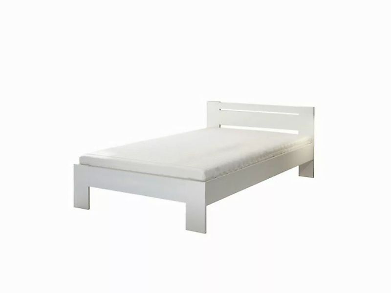 möbelando Bett Cannes, in Weiß. Abmessungen (BxHxT) 125x71x204 cm günstig online kaufen