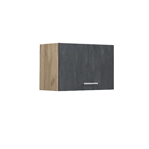 Vicco Hängeschrank R-Line, Schwarz Beton/Goldkraft Eiche, günstig online kaufen
