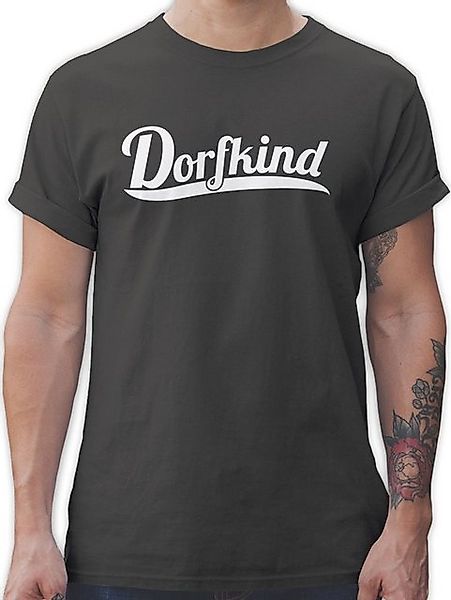 Shirtracer T-Shirt Dorfkind Weiss Sprüche Statement günstig online kaufen