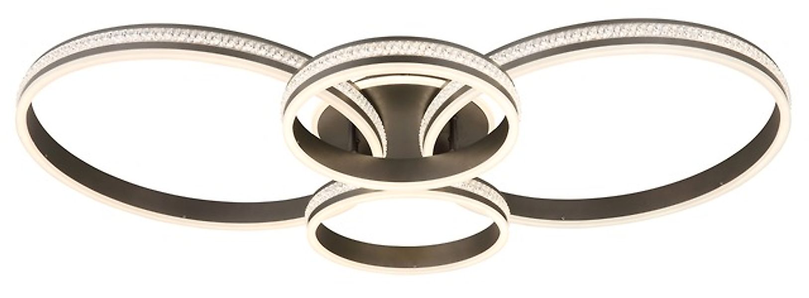 GLOBO LIGHTING Deckenleuchte »GROUNI« LED-Modul 1 Stk. warmweiß - kaltweiß günstig online kaufen