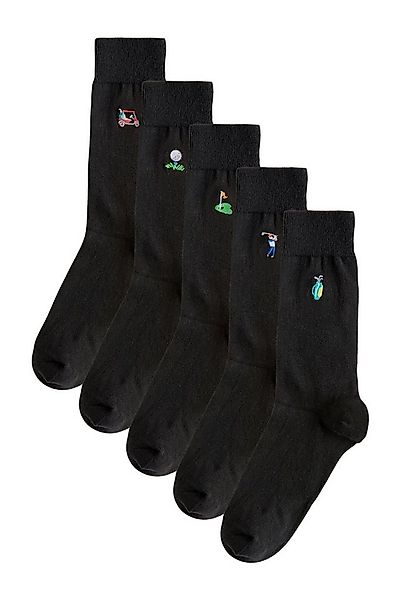 Next Kurzsocken Bestickte, lustige Socken, 5er-Pack (5-Paar) günstig online kaufen
