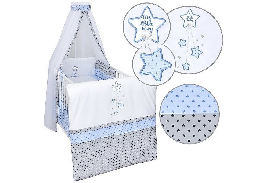 Baby-Delux Babybettwäsche Baby Bettwäsche Set 4-Tlg. Nestchen Chiffonhimmel günstig online kaufen