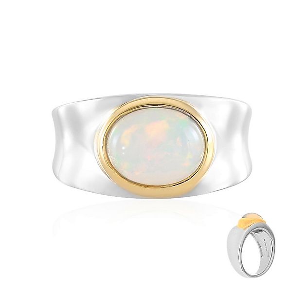 Cavill Solitärring Cavill Welo-Opal Ring 1,37 ct Oval 925 Silber Goldfassun günstig online kaufen