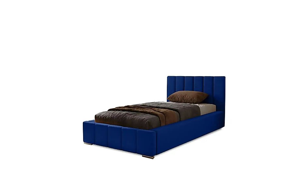 Polsterbett mit Stauraum  Nelia ¦ blau ¦ Maße (cm): B: 95 H: 100 Betten > P günstig online kaufen