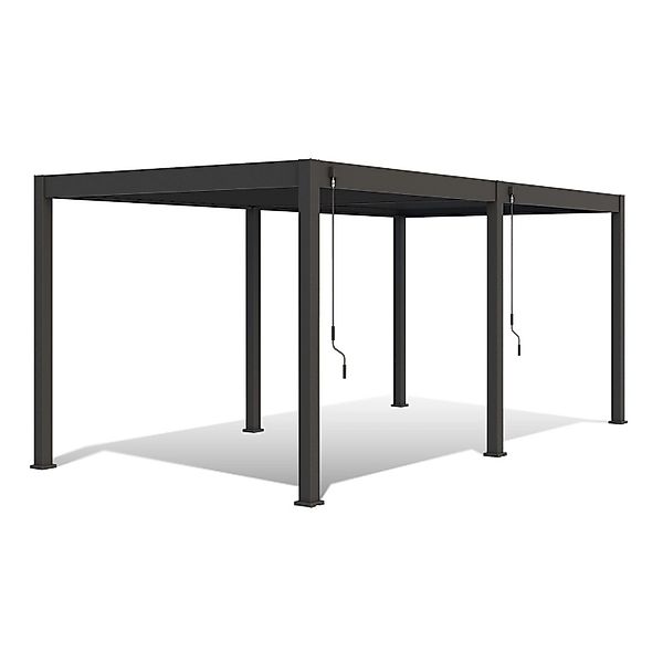 Weide Deluxe Aluminium Pavillon 3,6 x 5,3 M Anthrazit Pergola Freistehend günstig online kaufen