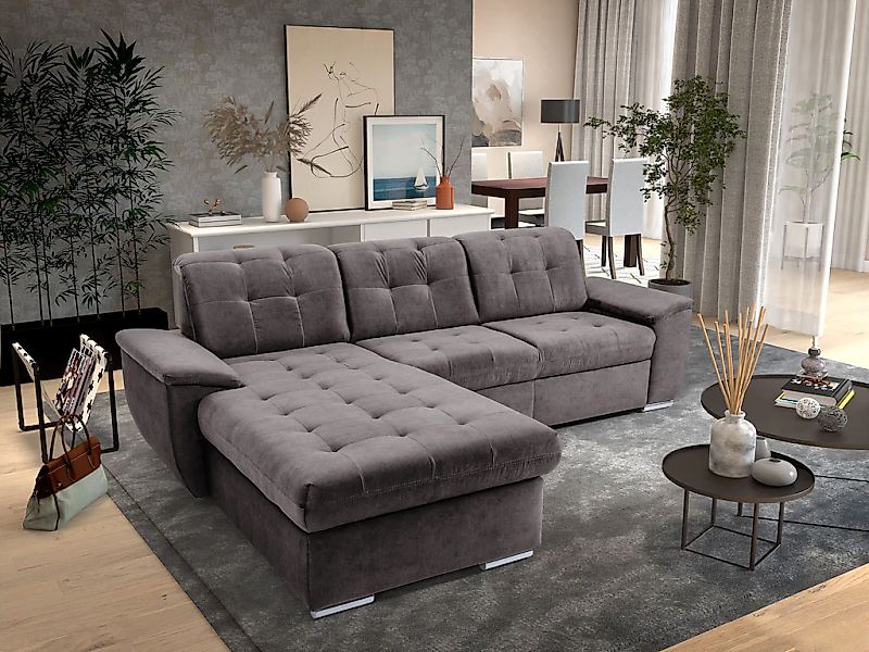 exxpo - sofa fashion Ecksofa "Derby Inkl. Kopfteilverstellung, wahlw. Bett günstig online kaufen