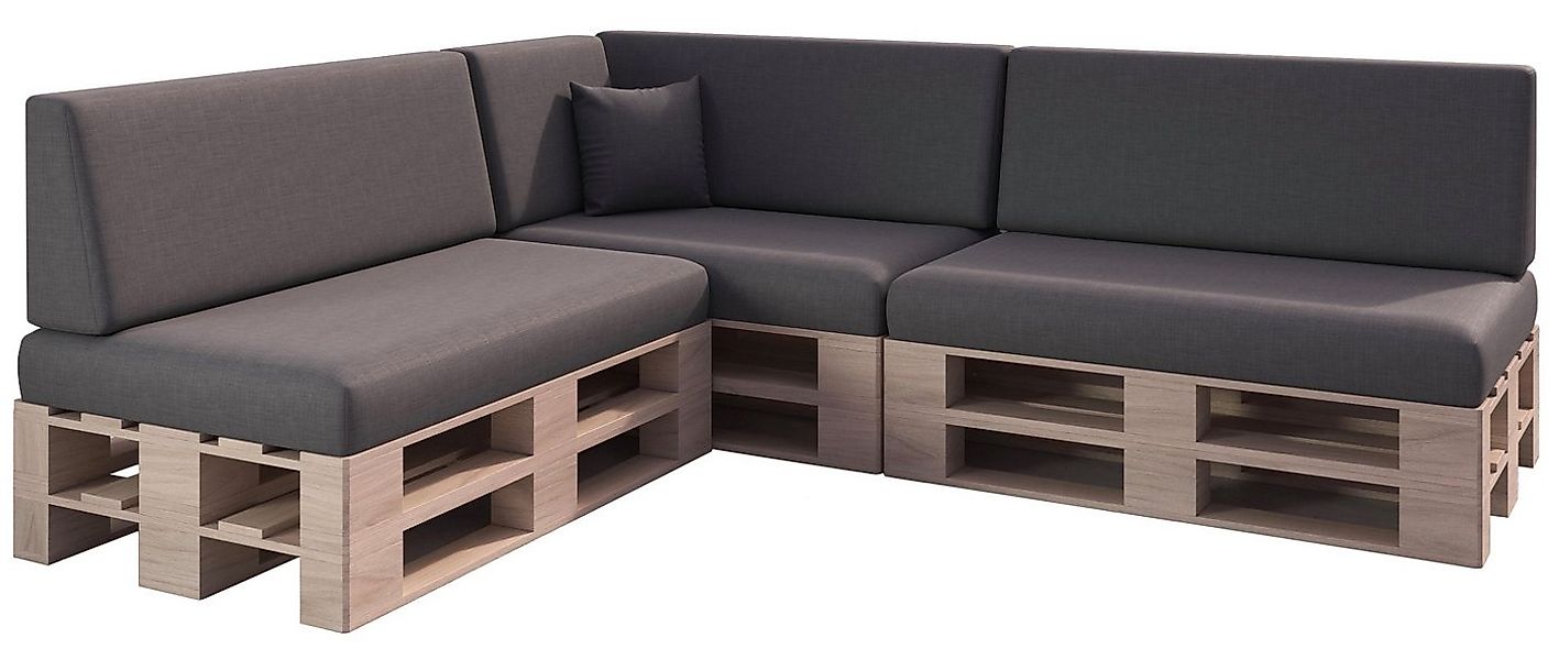 sunnypillow Palettenkissen Milano - 8er Set Palettenauflage mit abnehmbarem günstig online kaufen