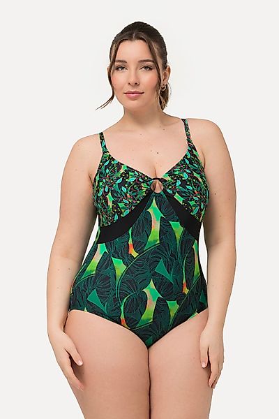 Ulla Popken Badeanzug Badeanzug Mustermix Softcups günstig online kaufen