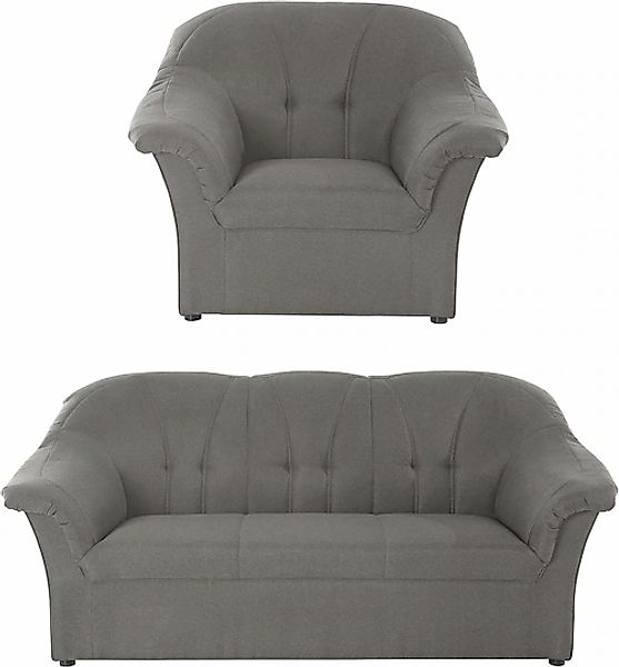 DOMO collection Polstergarnitur »Pegnitz zeitlos und elegant« Set, Sessel u günstig online kaufen