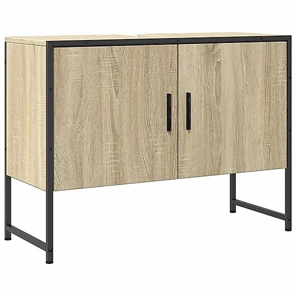 vidaXL Waschbeckenunterschrank Waschbeckenschrank Sonoma-Eiche 80x33x60 cm günstig online kaufen