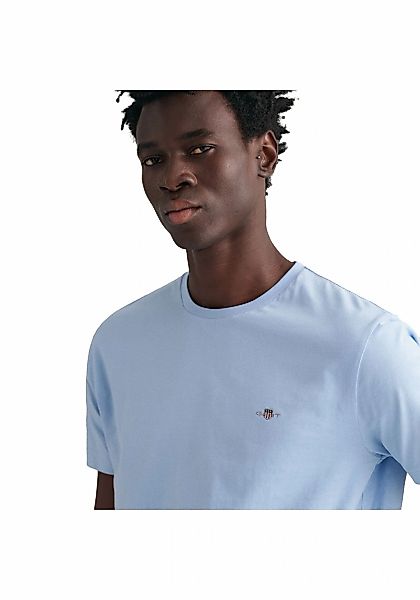 Gant T-shirt Logo Grau  - Größe M günstig online kaufen
