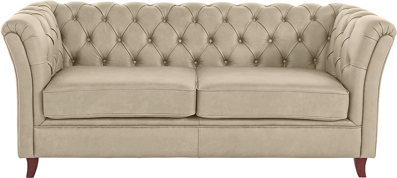 Home affaire Chesterfield-Sofa "Reims", mit echter Chesterfield-Knopfheftun günstig online kaufen
