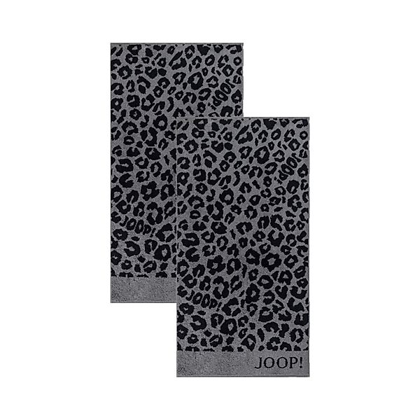 2 Stück Joop! Handtücher Leo Allover 1707-90 graphit 50x100 günstig online kaufen
