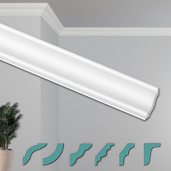 Hexim Deckenleiste ZG13, 20 Meter / günstig online kaufen
