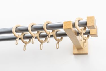 GARESA Gardinenstange "CUBUS" Ø 20 mm 2 läufig-läufig Wunschmaßlänge Vorhan günstig online kaufen