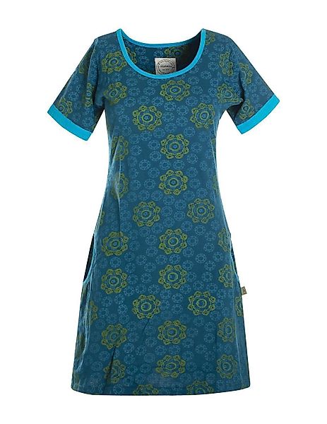 Vishes Jerseykleid Kurzarm Kleid Blumen Tunika günstig online kaufen